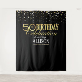 Tapiz 50.º telón de fondo de la foto de la celebración d