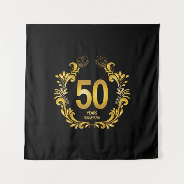 Tapiz 50 años de Purpurina de oro (Anverso)