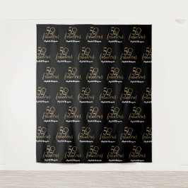 Tapiz 50 y fabuloso Step y Repeat 50 cumpleaños