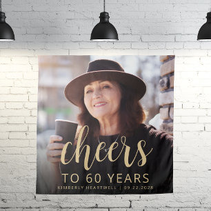 Tapiz 60.ª festividad festividad festividad con guión de