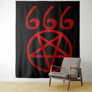 Tapiz 666 y PENTAGRAM