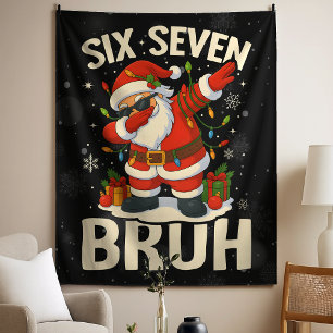 Tapiz 67 Meme Seis Siete Bruh Divertida Navidad 6 7