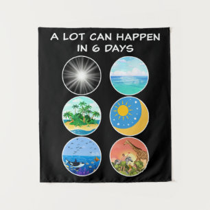 Tapiz 6 días de creación - Génesis 1-2 profesor escolar