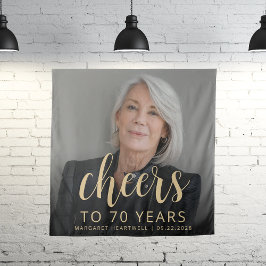 Tapiz 70.ª festividad festividad festividad con guión de