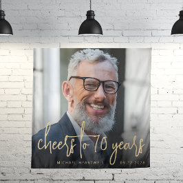 Tapiz 70.ª festividad festividad festividad con guión de