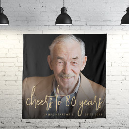 Tapiz 80.ª festividad festividad festividad con guión de