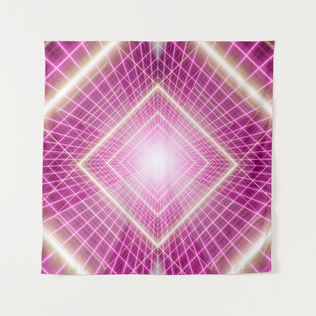 Tapiz 80s retro and sci fi pop art scene. (Anverso)