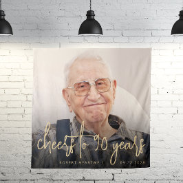 Tapiz 90.ª festividad festividad festividad con guión de