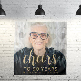 Tapiz 90.ª festividad festividad festividad con guión de