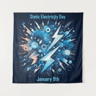 Tapiz 9 de enero - Día de la electricidad estática