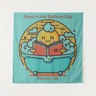 Tapiz 9 feb. - Leer en el día de la bañera