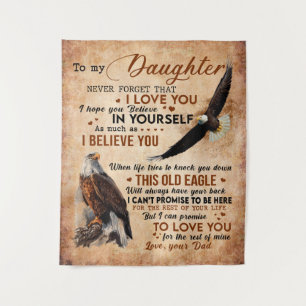 Tapiz A Mi Hija Regalo, Papá Y Hija, Eagle Lover