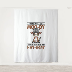 Tapiz A Veces Recibo Una Vaca De Heno De Moo-dy