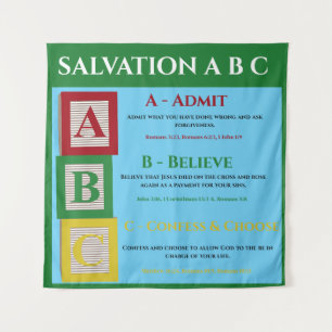 Tapiz Abc de salvación