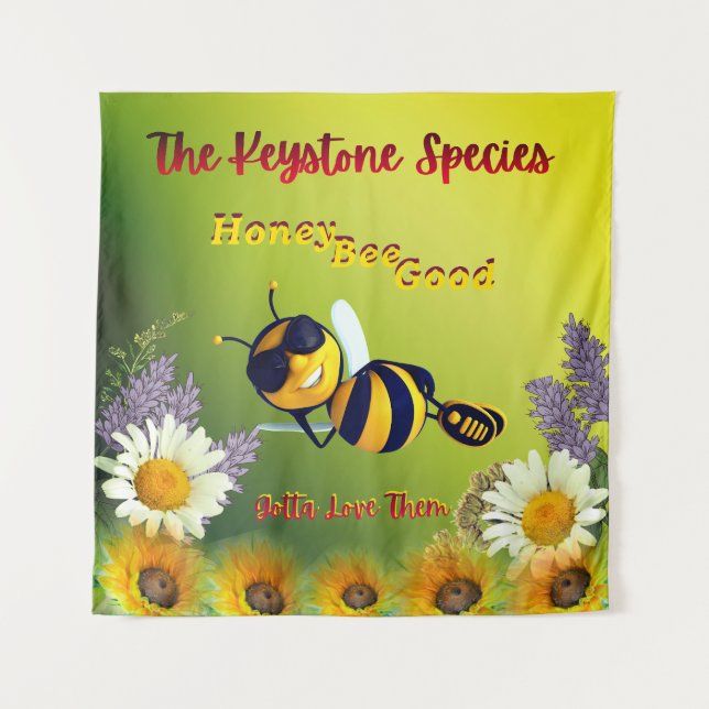 Tapiz Abeja Melífera Buena - La Especie Clave (Anverso)