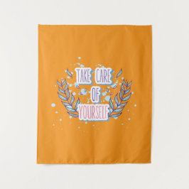 Tapiz Abrácense a su propio diseño positivo