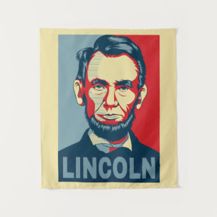 Tapiz Abraham Lincoln Estilo de esperanza del presidente
