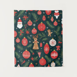 Tapiz Abrazando el espíritu de los Navidades, Feliz Navi