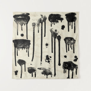 Tapiz Abstracción de manchas de tinta sin soldadura