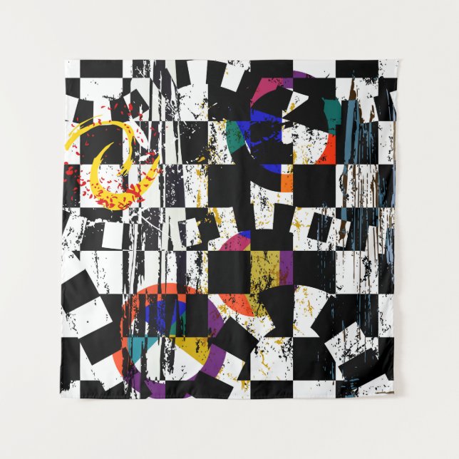 Tapiz abstract background composition, with strokes, spl (Anverso)