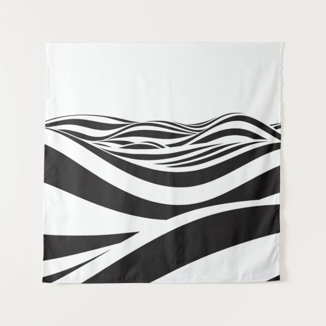 Tapiz Abstract background of waves. 3D optical illusion- (Anverso)