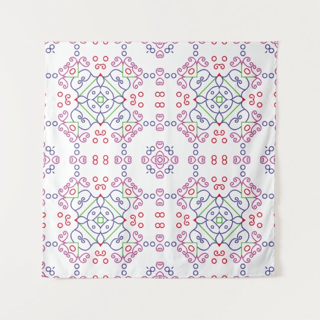 Tapiz Abstract floral pattern designabstract, art, home  (Anverso)
