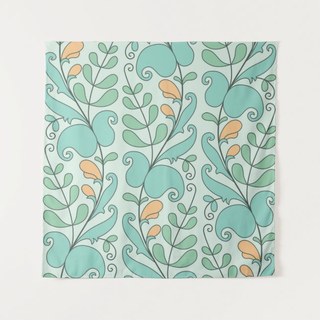 Tapiz Abstract floral seamless pattern (Anverso)