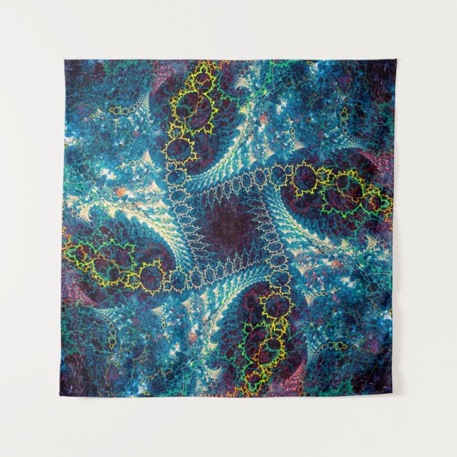 Tapiz Abstract fractal background - computer-generated i (Anverso)