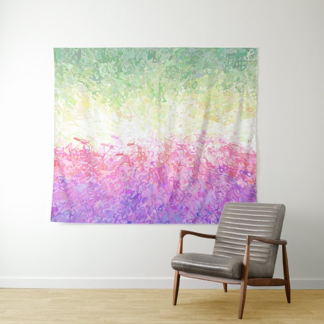 Tapiz Abstract Genderfaun Pride Flag (In situ (horizontal))