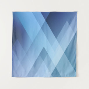 Tapiz Abstract light background. Blue triangle pattern. 