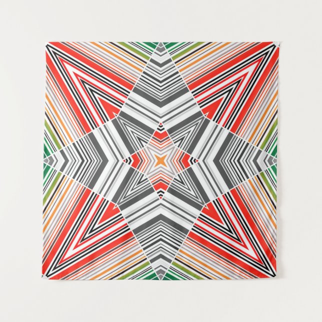 Tapiz Abstract ornamental lined striped sealmess pattern (Anverso)