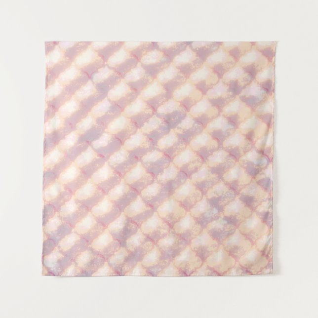 Tapiz Abstract pastel glowing quatrefoil pattern (Anverso)