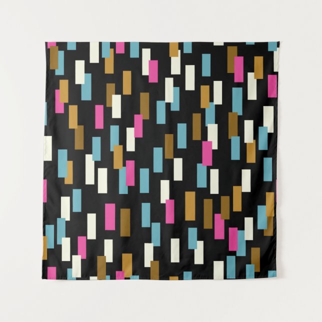 Tapiz Abstract pattern with textured geometric shapes. a (Anverso)