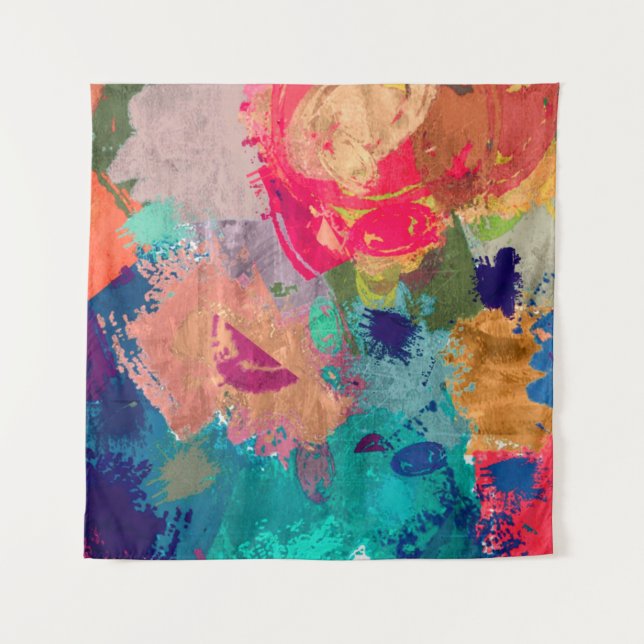 Tapiz abstract psychedelic fractal background from blurr (Anverso)