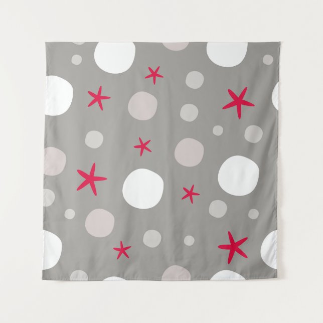 Tapiz Abstract seamless vintage pattern on grey backgrou (Anverso)