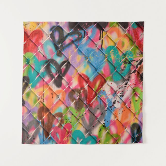 Tapiz Abstract Spray Paint Texture Backgroundart,street, (Anverso)
