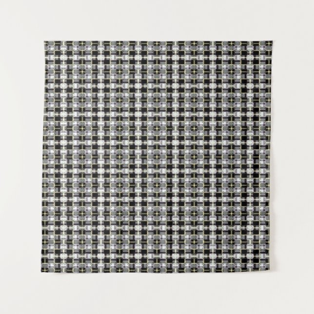 Tapiz abstract texture, colorful checkered pattern, simp (Anverso)