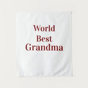Tapiz Abuela abuela abuelos mejor del mundo rosa n