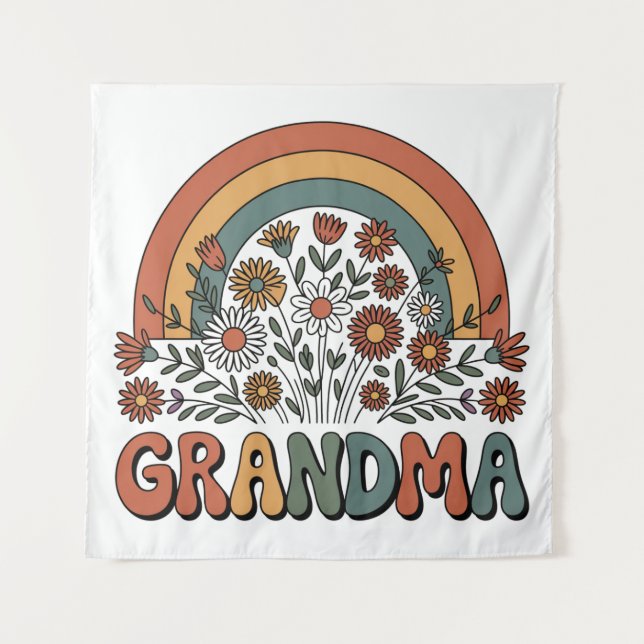 Tapiz Abuela Floral (Anverso)