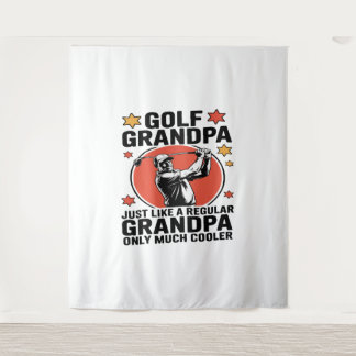 Tapiz Abuelo de golf igual que un abuelo normal