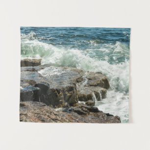Tapiz Acadia Rocky Shoreline Maine SMALL