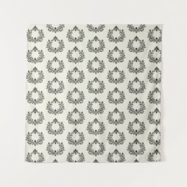 Tapiz Acanthus & Antiquity, boda negro y marfil,