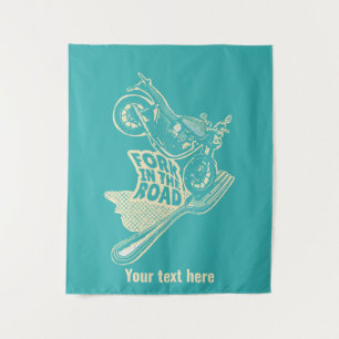 Tapiz Accidente de la bifurcación en la motocicleta