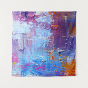 Tapiz Aceite abstracto: fondo de textura de lienzo