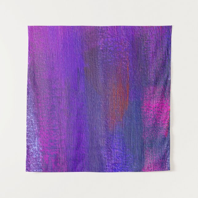 Tapiz Aceite abstracto: fondo de textura de lona. (Anverso)