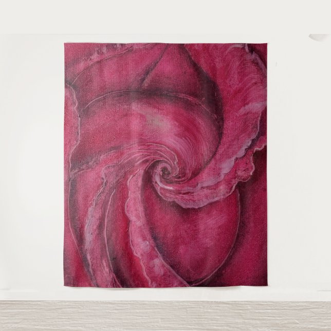 Tapiz Acercamiento a la rosa roja (Anverso)