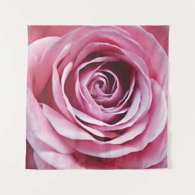 Tapiz Acercamiento de brote de flores rosadas, brote de  (Anverso)
