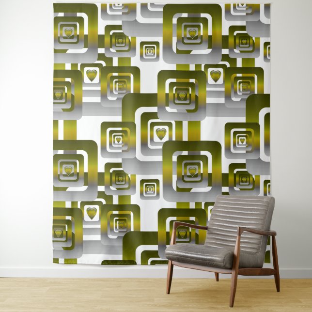 Tapiz Activate My Heart Pattern Silver (In situ)