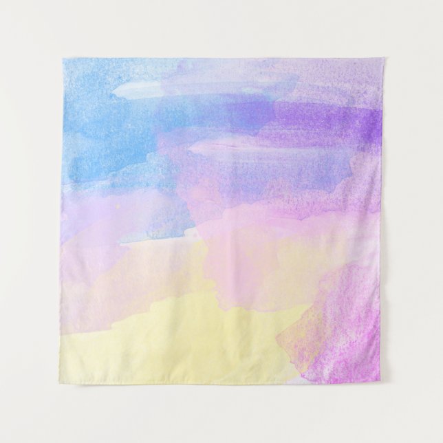 Tapiz acuarela abstracta de arte de fondo (Anverso)