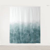 Acuarela azul verde azulada tropical